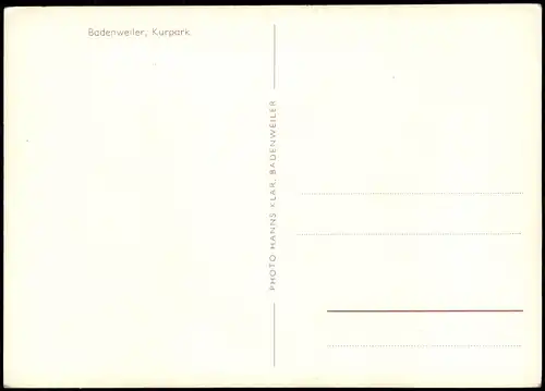 Ansichtskarte Badenweiler Partie im Kurpark, Kurkonzert Besucher 1960