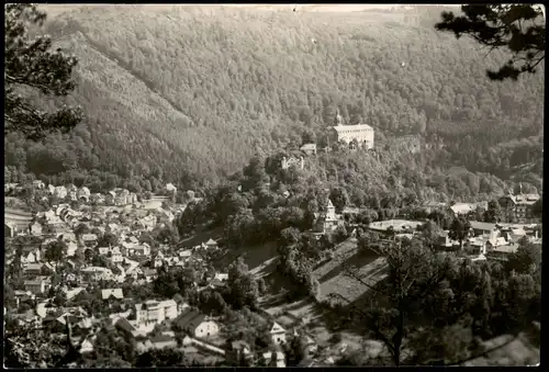 Ansichtskarte Schwarzburg Schwarzburg Schwarzatal Trippsteinblick DDR AK 1960