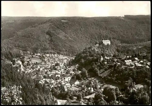 Ansichtskarte Schwarzburg Schwarzburg Blick vom Trippstein DDR AK 1978