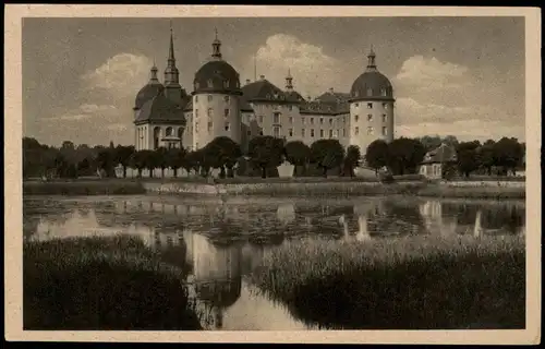 Ansichtskarte Moritzburg Partie am Jagdschloss 1930