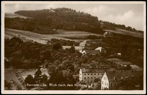 Ansichtskarte Kamenz Kamjenc Blick nach dem Hutberg 1934