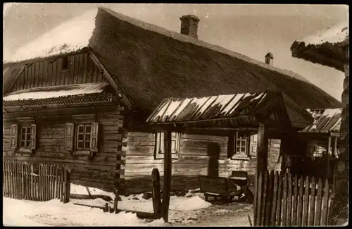 Postcard .Russland Rußland Россия Skirele Hütte 1916 gel. Feldpoststempel
