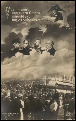 Ansichtskarte Berlin Berlin Fotzokunst Alter Fritz Kriegsausbruch 1914