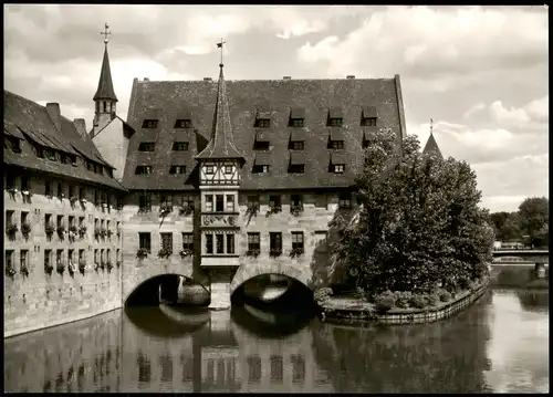 Ansichtskarte Nürnberg Heilig-Geist-Spital Holy Ghost-Hospital 1960