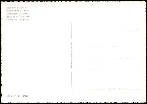 Cartoline Pisa Mehrbildkarte Ricordo di Pisa, Ortsansichten 1960