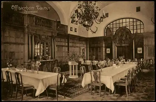 Falkenstein-Königstein (Taunus) Offizierheim Taunus Speisesaal. 1915