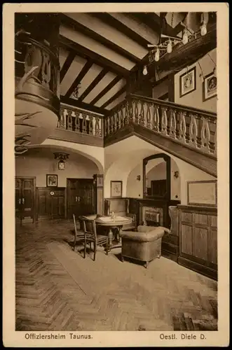 Falkenstein-Königstein (Taunus) Offiziersheim Taunus. Oestl. Diele D. 1915