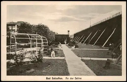 Ansichtskarte Bad Salzuflen Gradierwerk, Park - Saline 1926