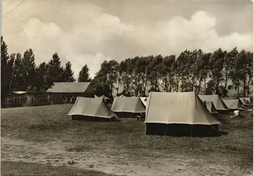 Meschendorf-Rerik Zeltplatz Camping 1970/1967 gelaufen mit Stempel Bad Doberan