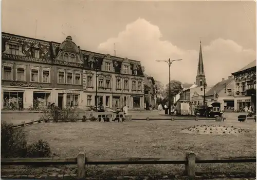 Ansichtskarte Torgelow Clara-Zetkin-Straße mit HO-Kaufhaus, DDR AK 1965/1964