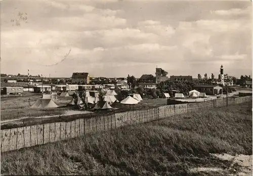 Ansichtskarte Insel Poel Timmendorf Zeltplatz DDR Panorama-Ansicht 1968