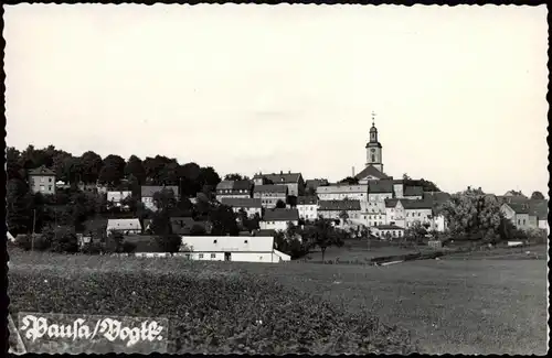 Ansichtskarte Pausa (Vogtland)-Pausa-Mühltroff Stadtpartie 1957