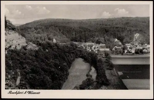 Ansichtskarte Buchfart-Mellingen Stadtblick 1950