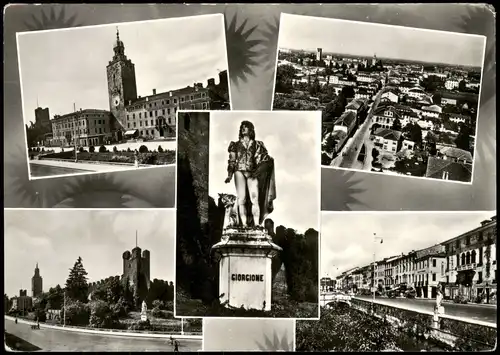 Cartoline Castelfranco Veneto Mehrbildkarte mit Ortsansichten 1960