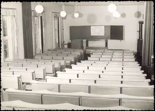 Bärenstein-Altenberg (Erzgebirge) Saal Schule für Hüttenwesen Kr. Annaberg 1960