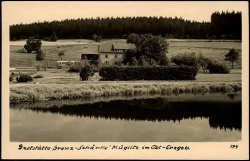 Müglitz-Altenberg (Erzgebirge)mit Gaststätte Grenz-Schänke Ost-Erzgebirge 1959