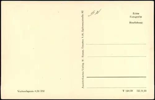 Müglitz-Altenberg (Erzgebirge)mit Gaststätte Grenz-Schänke Ost-Erzgebirge 1959