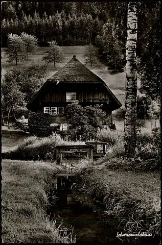 Ansichtskarte .Baden-Württemberg Schwarzwaldhaus 1969  gel. Stempel Calw