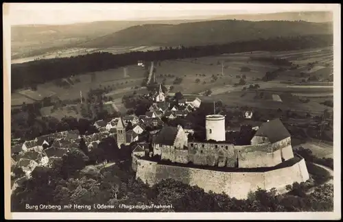 Ansichtskarte Hering (Odenwald)-Otzberg Luftbild 1931