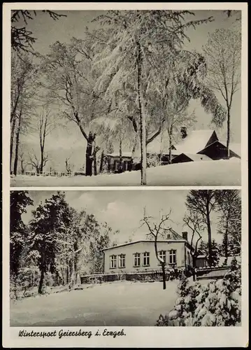 Kemtau Erzgebirge Burkhardtsdorf Geiersberg  Eibenberg b. Chemnitz  Winter 1934