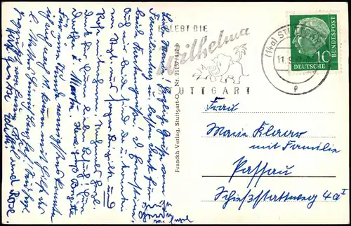 Ansichtskarte Murrhardt Walterichsee - Stadt 1959