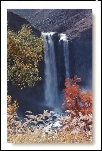 China  Changbai Mountains Waterfall Wasserfall China Ganzsachen-Postkarte 2000