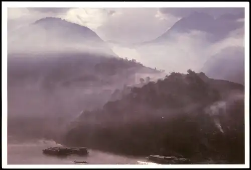 Clouds and Rains at the Wu Gorge 2000   China-Ganzsachen-Postkarte