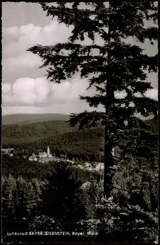 Ansichtskarte Bayerisch Eisenstein Blick auf die Stadt 1963