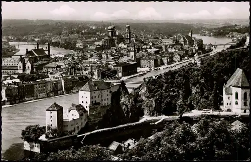 Ansichtskarte Passau Totale 1961