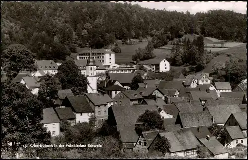 Ansichtskarte Obertrubach Stadtpartie 1966