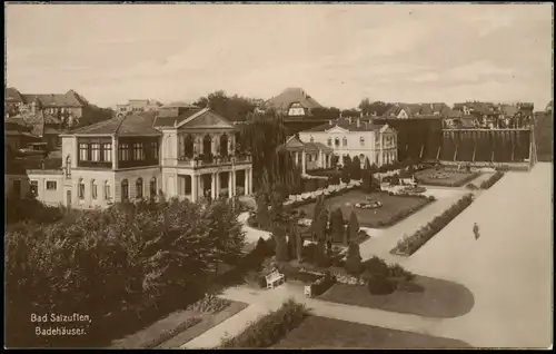 Ansichtskarte Bad Salzuflen Gradierwerk und Badehäuser 1926