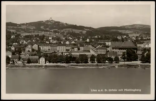 Ansichtskarte Linz Urfahr mit Pöstlingberg 1938