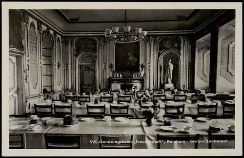 Ansichtskarte Reinharz FDGB-Genesungsheim Freundschaft Speisesaal DDR AK 1954