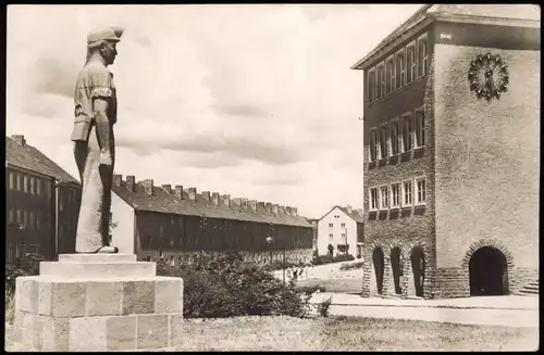 Sangerhausen West-Siedlung mit Bergarbeiter-Denkmal DDR AK 1963/1962