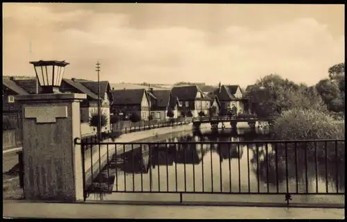 Tiefenort-Bad Salzungen Blick von der Freiheitsbrücke DDR AK 1958