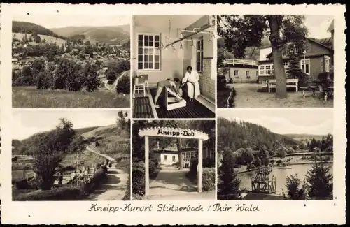 Ansichtskarte Stützerbach DDR Mehrbild-AK mit 6 Ortsansichten 1961