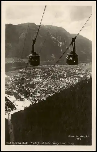 Bad Reichenhall Panorama v.d. Predigtstuhlbahn-Wagenkreuzung 1930