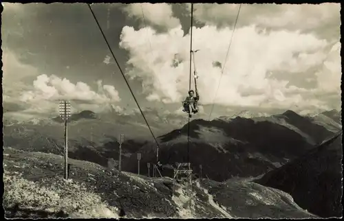 Ansichtskarte Davos Sessellift Strelapass-Davos 1964