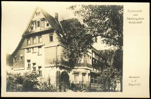 Ansichtskarte Weinheim (Bergstraße) Schule 1932
