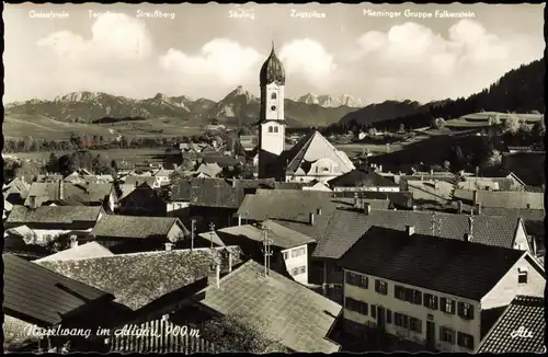 Ansichtskarte Nesselwang Stadtpartie 1964