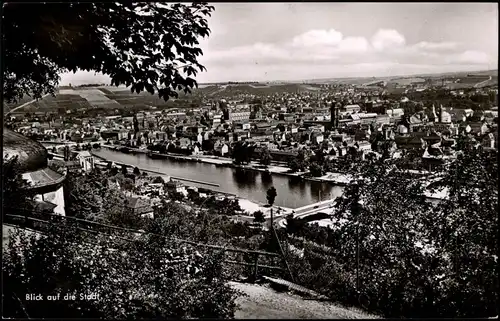Ansichtskarte Würzburg Panorama-Ansicht 1955