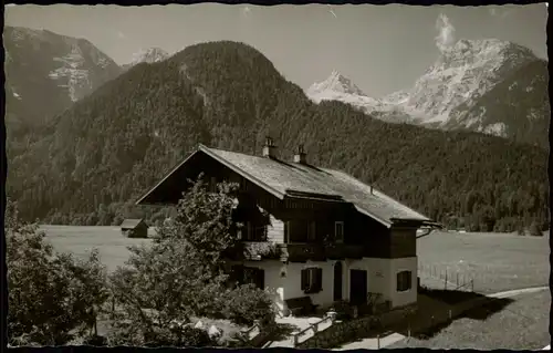 Ansichtskarte Lofer Umlandansicht mit Haus Barbara 1962