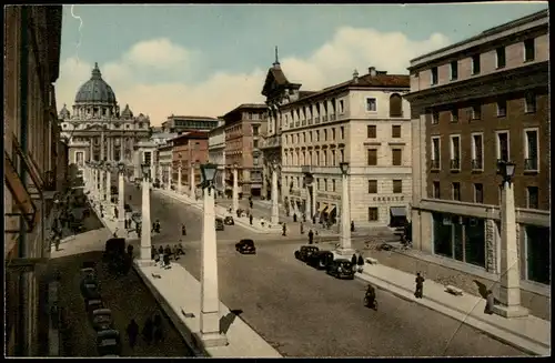 Sammelkarte Rom Roma VIA DELLA CONCILIAZIONE E S. PIETRO 1964