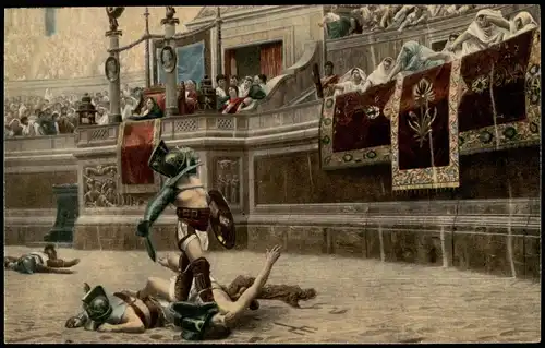 Sammelkarte Rom Roma Kolosseum / Colosseo Pollice Verso 1964