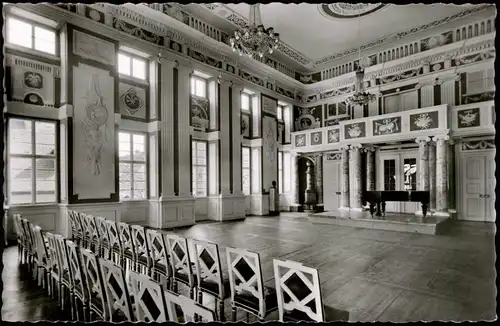 Ansichtskarte Amorbach Fürstlich Leinigisches Schloß - Grüner Saal 1965