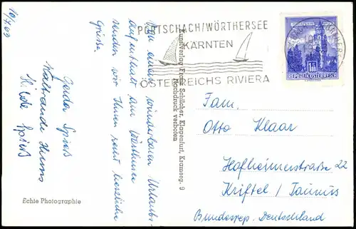 Ansichtskarte Reifnitz Straßenpartie - Restaurant 1962