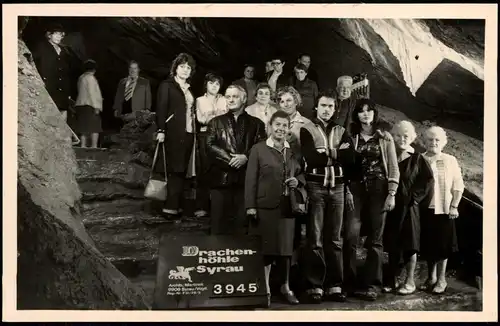 Syrau (Vogtland) Drachenhöhle (Syrau) Besucher Foto 1979 Privatfoto