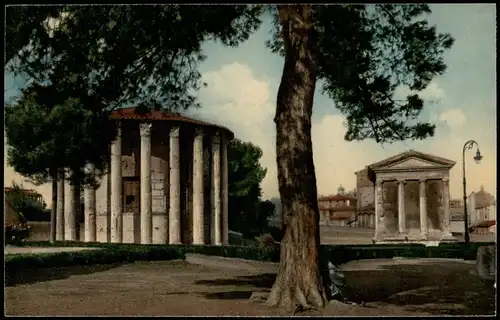 Sammelkarte Rom Roma TEMPIO DI VESTA Künstlerkarte 1964