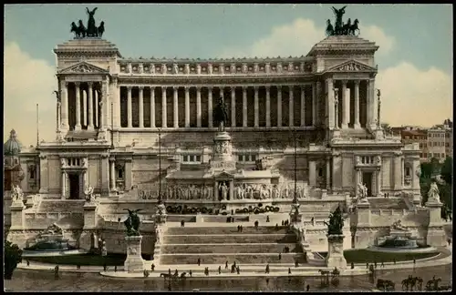 Sammelkarte Rom Roma MONUMENTO A VITTORIO EMANUELE 11 Künstlerkarte 1964