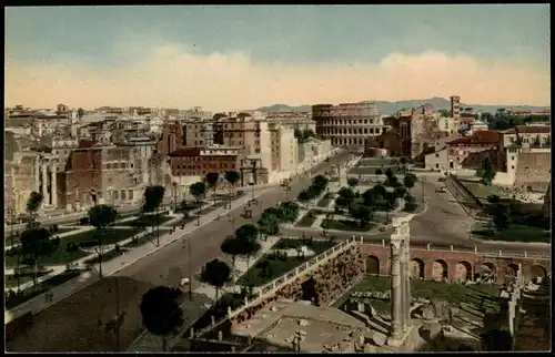 Sammelkarte Rom Roma Kolosseum / Colosseo - Künstlerkarte 1964